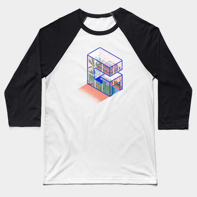 Green house Baseball T-Shirt by Lethy studio